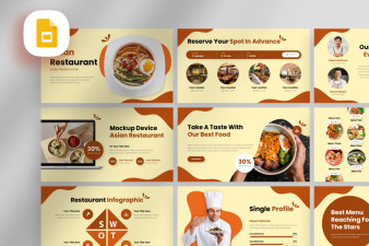 Asian Restaurant Google Slide Template